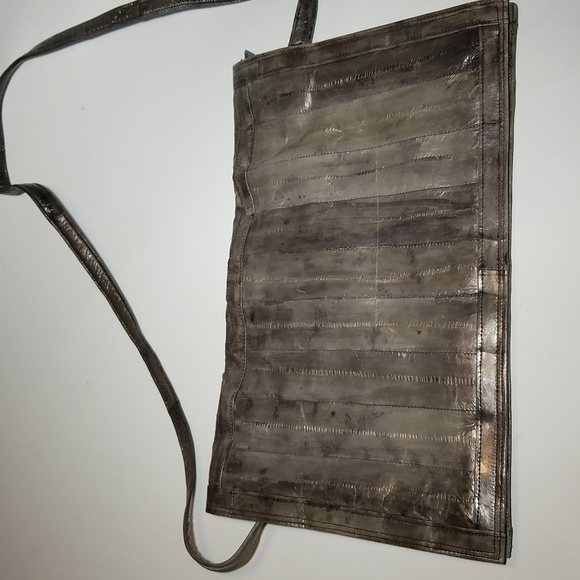 EEL Skin leather, buttery soft, women's crossbody, shoulder bag, - Picture 6 of 9